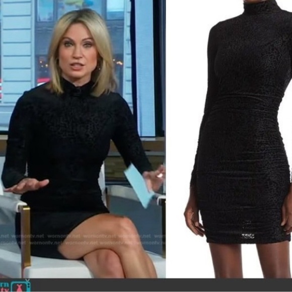 NWT LIKELY Leopard Burnout Wylie Mini Dress in Black 🖤 size 4 - Picture 5 of 6